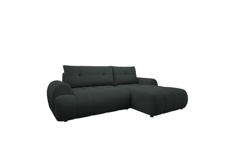 Ceibo Bäddsoffa med Divan 3-sits - Svart - Möbler - Soffa - Bäddsoffa