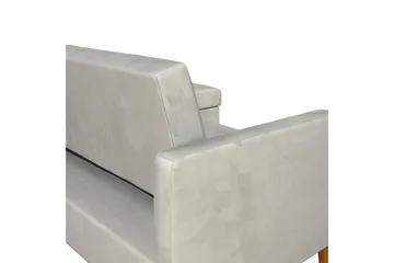 Celine 3-sits Divanbäddsoffa Sammet/Ljusgrå - Dorel Home - Möbler - Soffa - Bäddsoffa - Bäddsoffa divan