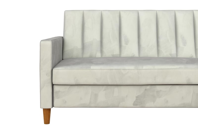 Celine 3-sits Divanbäddsoffa Sammet/Ljusgrå - Dorel Home - Möbler - Soffa - Bäddsoffa - Bäddsoffa divan