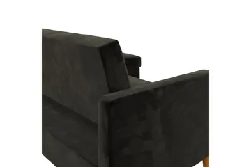 Celine 3-sits Divanbäddsoffa Sammet/Svart - Dorel Home - Möbler - Soffa - Bäddsoffa - Bäddsoffa divan