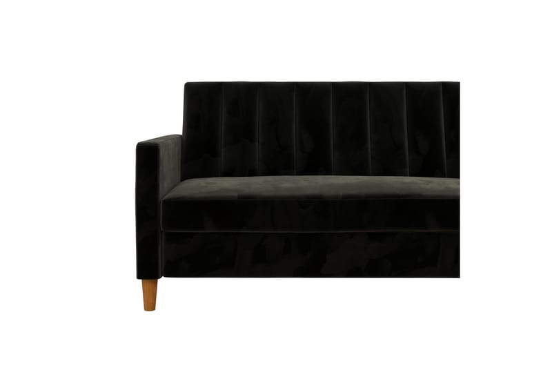 Celine 3-sits Divanbäddsoffa Sammet/Svart - Dorel Home - Möbler - Soffa - Bäddsoffa - Bäddsoffa divan