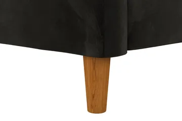 Celine 3-sits Divanbäddsoffa Sammet/Svart - Dorel Home - Möbler - Soffa - Bäddsoffa - Bäddsoffa divan