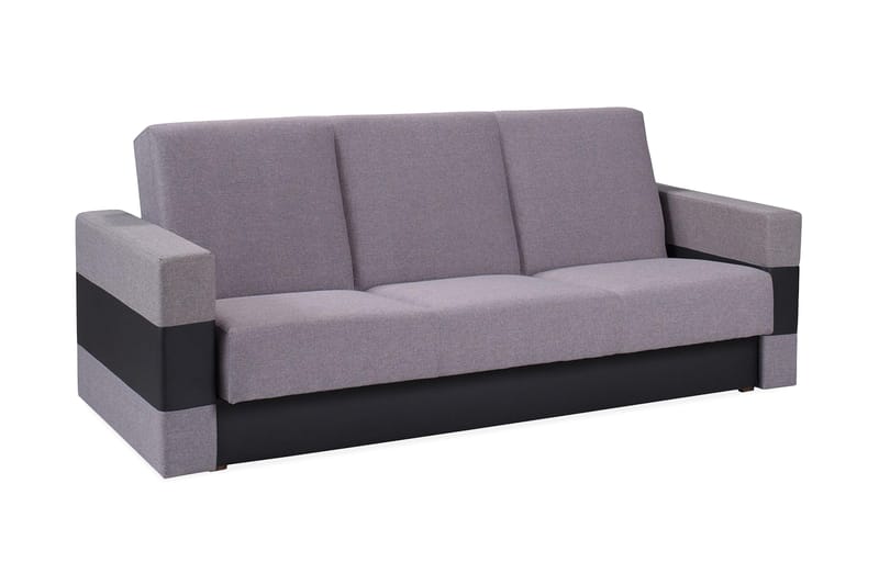 Cenia Bäddsoffa 222x97x88 cm - Grå/Lila - Bäddsoffa - Skinnsoffor - Bäddsoffa 3 sits