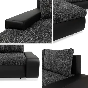 Cerys 3-sits Bäddsoffa med divan och förvaring - Möbler - Soffa - Bäddsoffa