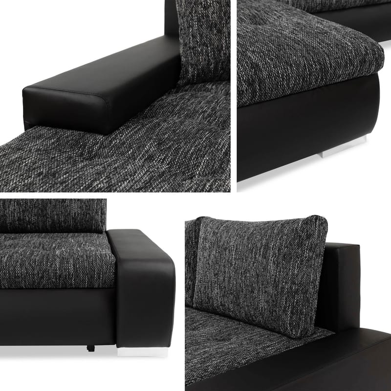 Cerys 3-sits Bäddsoffa med divan och förvaring - Möbler - Soffa - Bäddsoffa