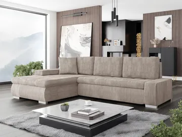 Cerys 3-sits Bäddsoffa med divan och förvaring - Möbler - Soffa - Bäddsoffa