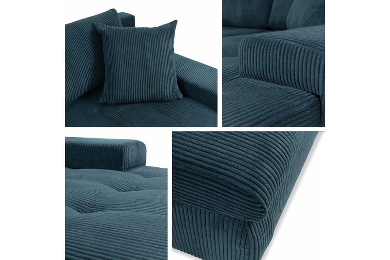 Cerys 3-sits Hörnbäddsoffa NO_BRAND Dark yellow - Möbler - Soffa - Bäddsoffa