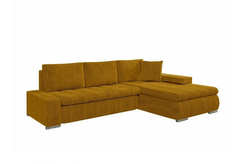 Cerys 3-sits Hörnbäddsoffa NO_BRAND Dark yellow, undefined