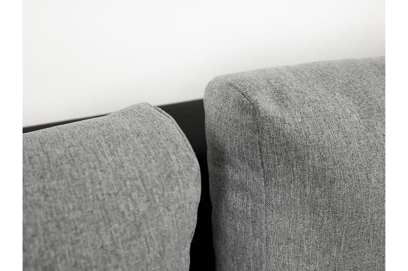 Cerys Bäddbar Hörnsoffa Universal 140x252 cm med Förvaring i Sammet - Grå - Möbler - Soffa - Bäddsoffa