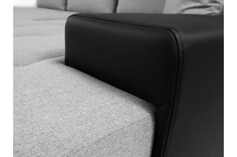 Cerys Bäddbar Hörnsoffa Universal 140x252 cm med Förvaring i Tyg - Blå - Möbler - Soffa - Bäddsoffa