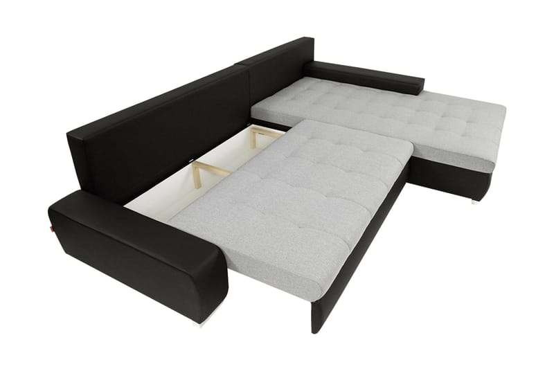 Cerys Bäddsoffa m. Divan 3-sits - Grå - Möbler - Soffa - Bäddsoffa