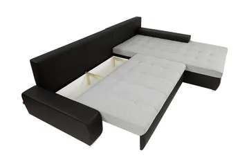 Cerys Bäddsoffa m. Divan 3-sits - Grå/Beige - Möbler - Soffa - Bäddsoffa