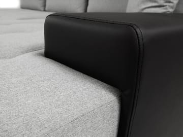 Cerys Bäddsoffa med Divan 4-sits - Grå - Möbler - Soffa - Bäddsoffa