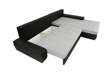 Cerys Hörnsoffa Universal - Svart/Grå - Möbler - Soffa - Bäddsoffa