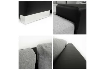 Cerys Hörnsoffa Universal - Svart/Grå - Möbler - Soffa - Bäddsoffa