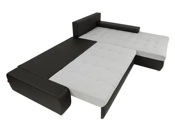 Cerys Vänster L-formad Bäddsoffa 140x252 cm med Förvaring i Tyg - Beige - Möbler - Soffa - Bäddsoffa