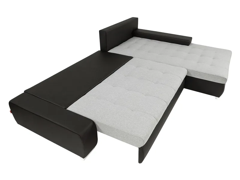 Cerys Vänster L-formad Bäddsoffa 140x252 cm med Förvaring i Tyg - Beige - Möbler - Soffa - Bäddsoffa