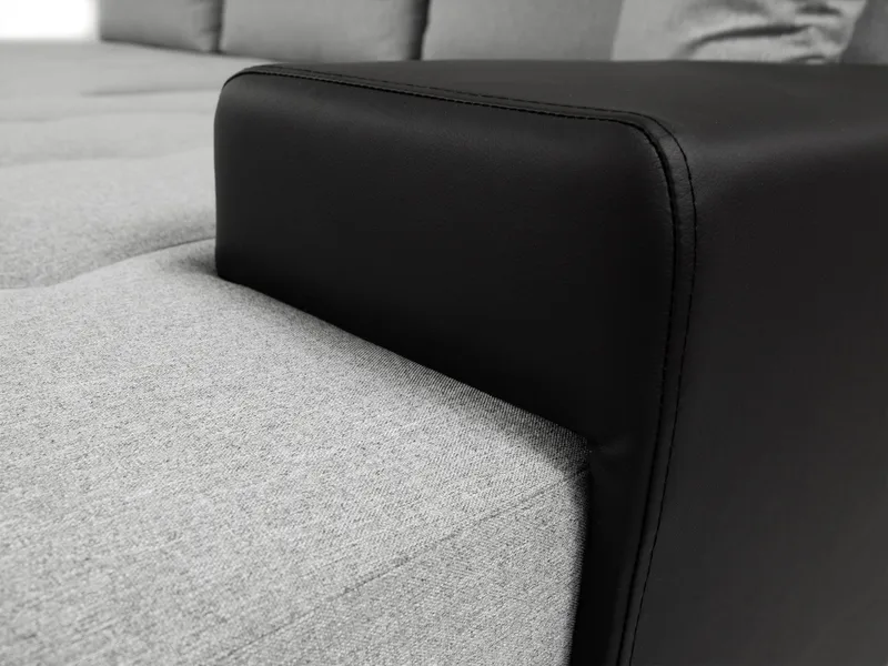 Cerys Vänster L-formad Bäddsoffa 140x252 cm med Förvaring i Tyg - Beige - Möbler - Soffa - Bäddsoffa