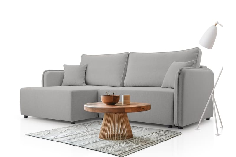 Chandru Bäddsoffa med Divan 3-sits - Grå - Möbler - Soffa - Bäddsoffa