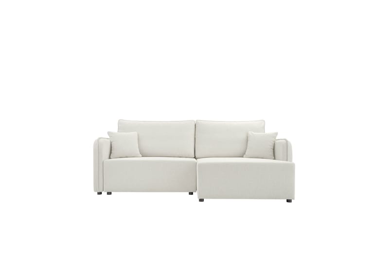 Chandru Bäddsoffa med Divan 3-sits i Plysch - Beige - Möbler - Soffa - Bäddsoffa