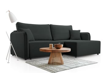 Chandru Bäddsoffa med Divan 3-sits - Svart - Möbler - Soffa - Bäddsoffa