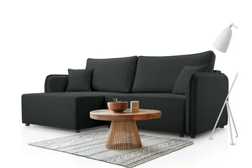 Chandru Bäddsoffa med Divan 3-sits - Svart - Möbler - Soffa - Bäddsoffa