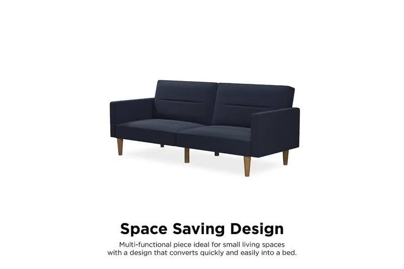 Channel Tufted 2-sits Bäddsoffa Marinblå - Dorel Home - Möbler - Soffa - Bäddsoffa