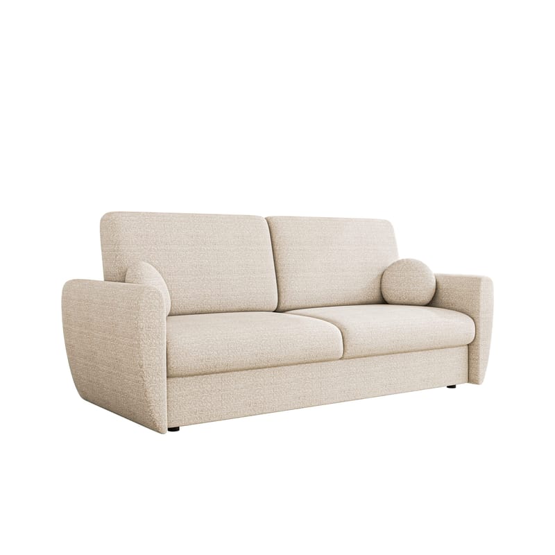 Chavez Längsbäddad Bäddsoffa 120x190 cm i Tyg, Beige