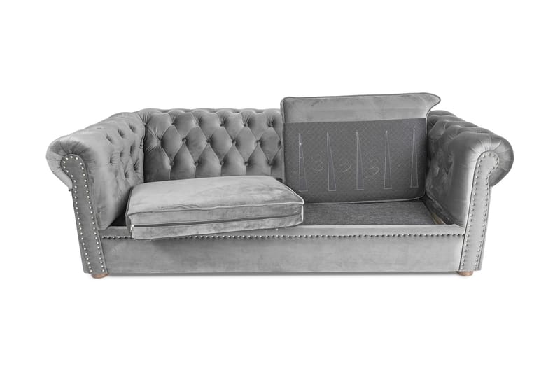 Chesterfield Deluxe bäddsoffa 3-sits - Bäddsoffa - Bäddsoffa 3 sits