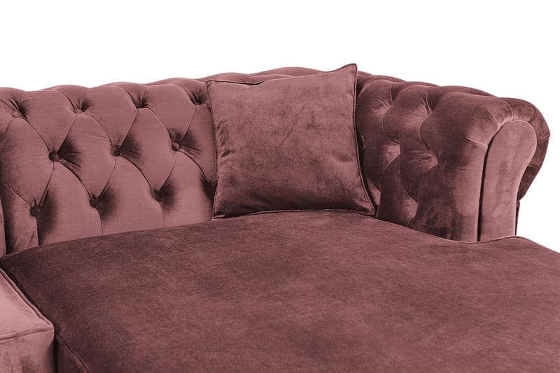 Chesterfield Kristin Bäddsoffa m. Divan - Rosa - Bäddsoffa - Bäddsoffa divan