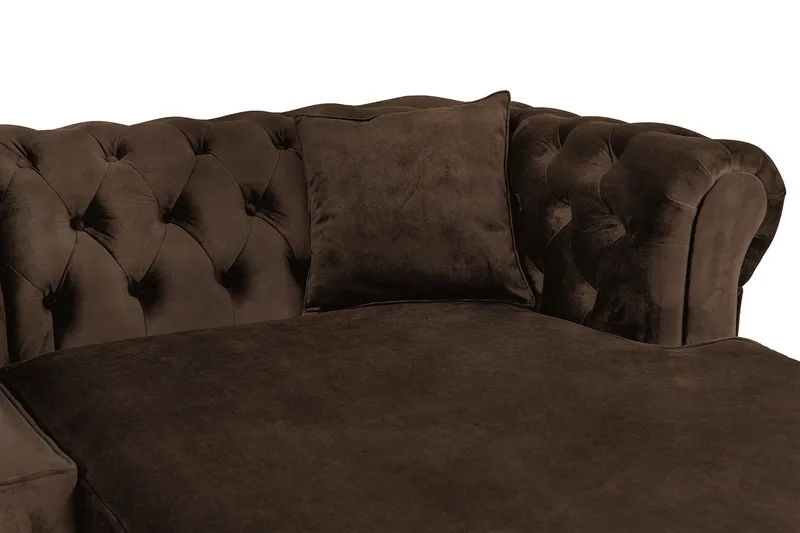 Chesterfield Kristin Bäddsoffa m. Divan - Vintage Brun - Möbler - Soffa - Bäddsoffa