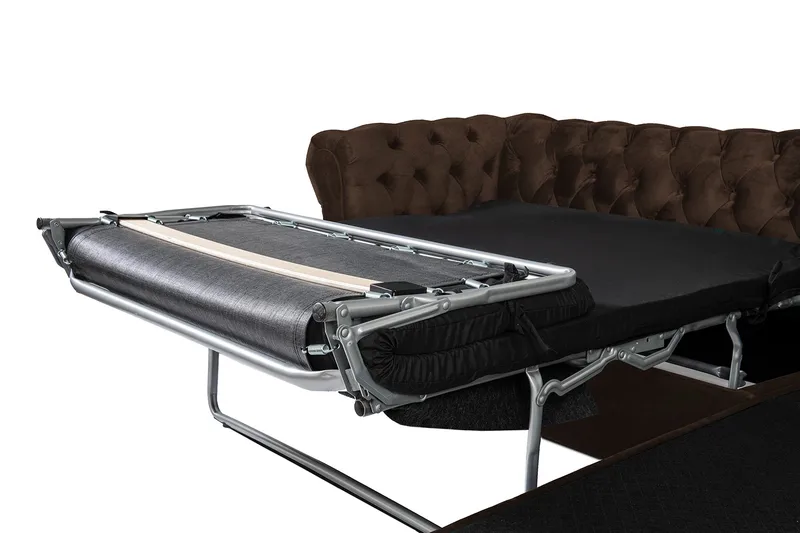 Chesterfield Kristin Bäddsoffa m. Divan - Vintage Brun - Möbler - Soffa - Bäddsoffa