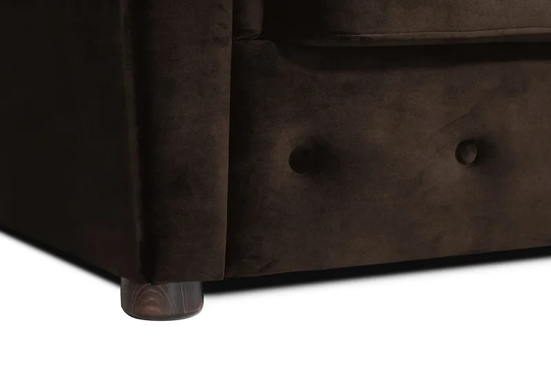 Chesterfield Kristin Bäddsoffa m. Divan - Vintage Brun - Möbler - Soffa - Bäddsoffa