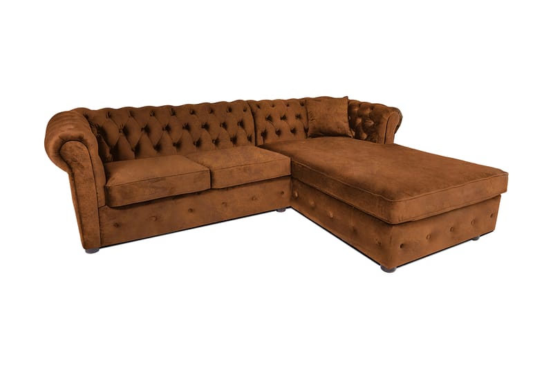 Chesterfield Kristin Bäddsoffa m. Divan - Vintage cognac - Möbler - Soffa - Bäddsoffa