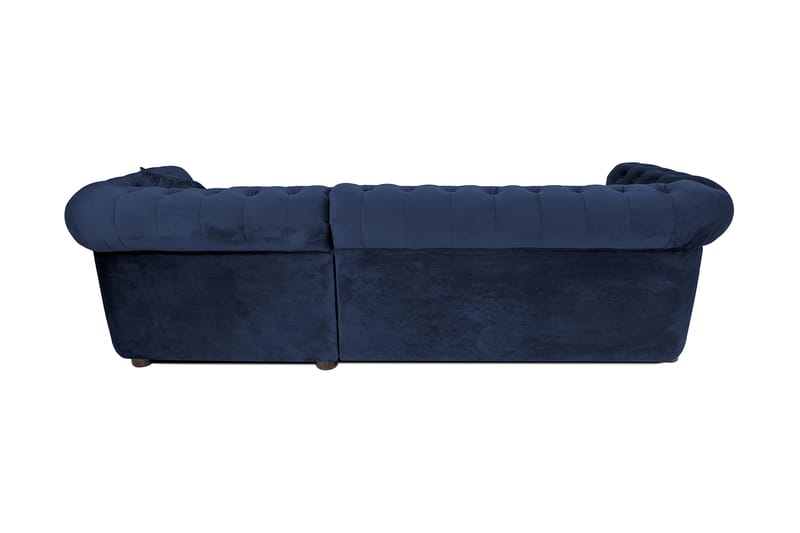 Chesterfield Kristin Bäddsoffa m. Divan - Petrolblå - Möbler - Soffa - Bäddsoffa