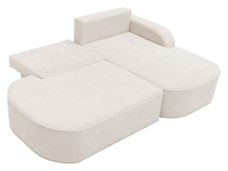 Cinrel Bäddsoffa med Divan 3-sits - Beige - Möbler - Soffa - Bäddsoffa