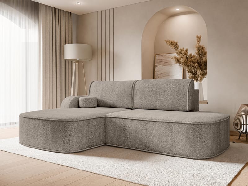 Cinrel Bäddsoffa med Divan 3-sits - Grå - Möbler - Soffa - Bäddsoffa