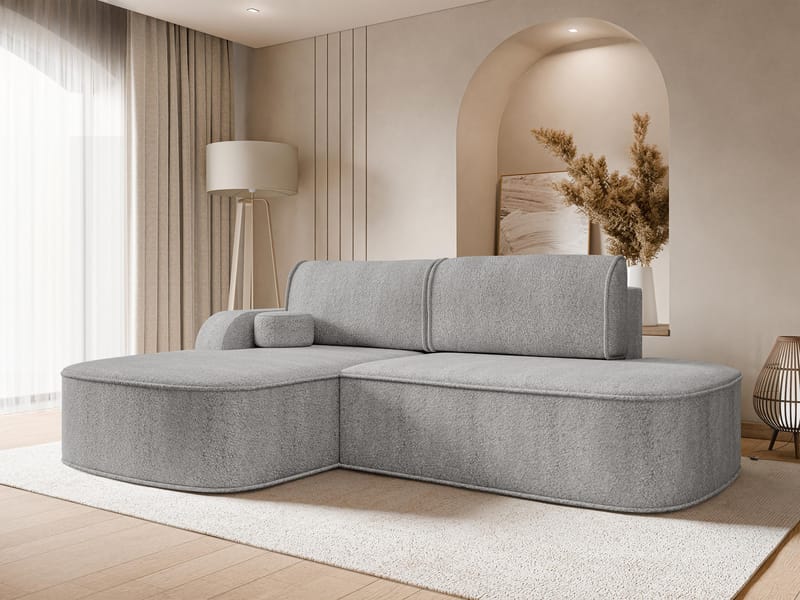 Cinrel Bäddsoffa med Divan 3-sits - Grå - Möbler - Soffa - Bäddsoffa