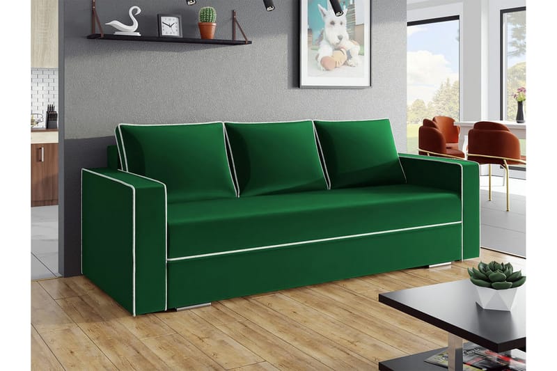 Clarina 3-sits Bäddsoffa - Vit - Möbler - Soffa - Bäddsoffa