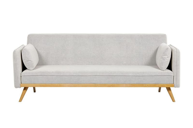 Clem 3-sits Bäddsoffa 110x185 cm i Tyg, Ljusgrå