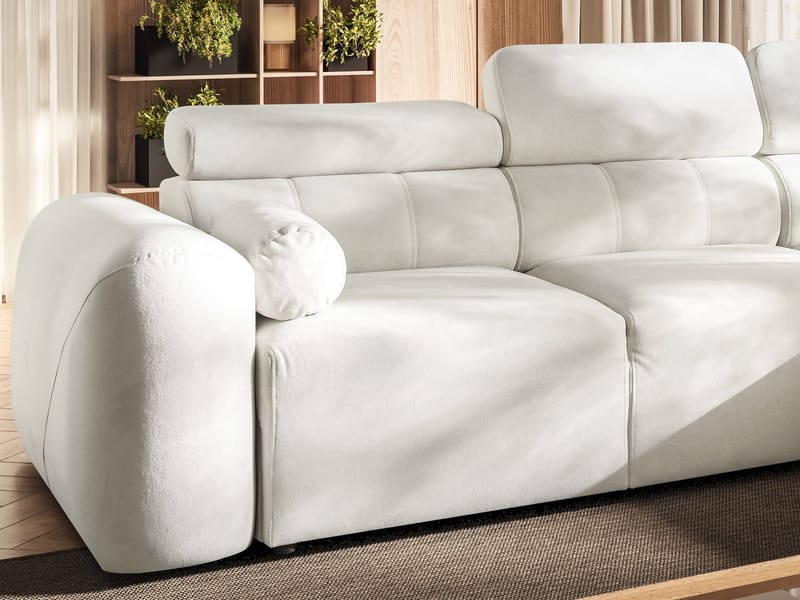 Clement 3-sits Bäddsoffa med Divan Högervänd - Mellangrå - Möbler - Soffa - Bäddsoffa