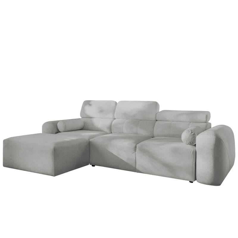 Clement 3-sits Bäddsoffa med Divan Vänstervänd, Ljusgrå