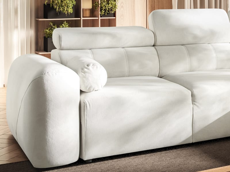 Clement 4-sits Hörnbäddsoffa Högervänd - beige - Möbler - Soffa - Bäddsoffa