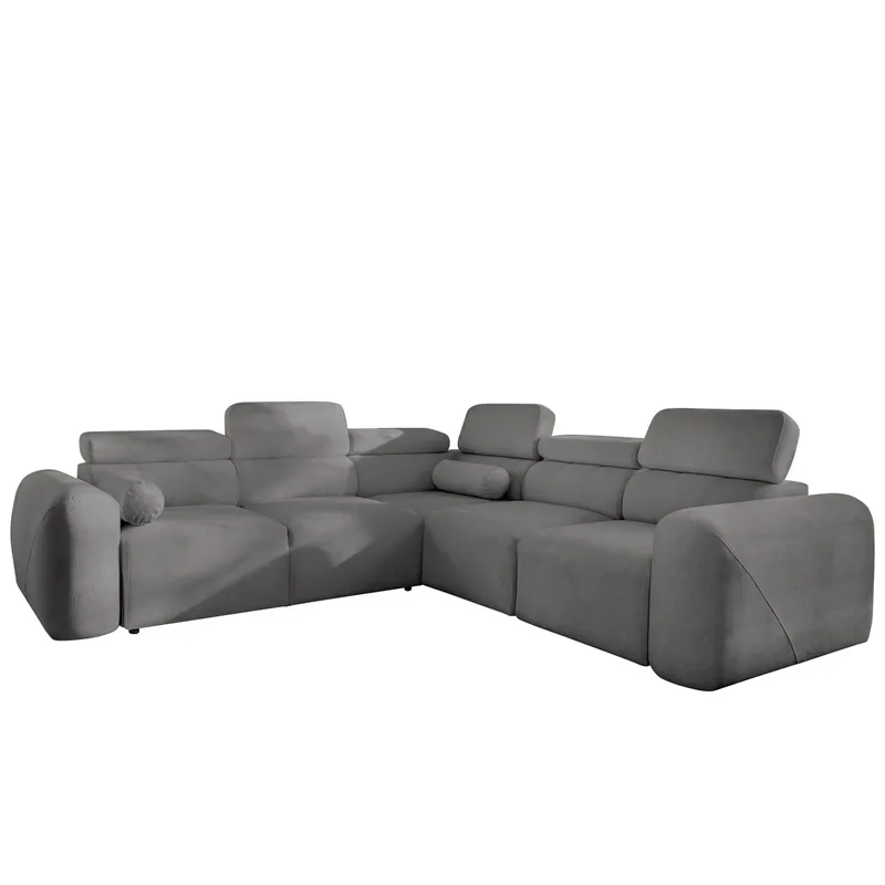 Clement 5-sits Hörnbäddsoffa Högervänd, mörkgrå