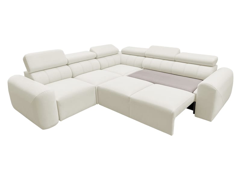Clement 5-sits Hörnbäddsoffa Vänstervänd - beige - Möbler - Soffa - Bäddsoffa