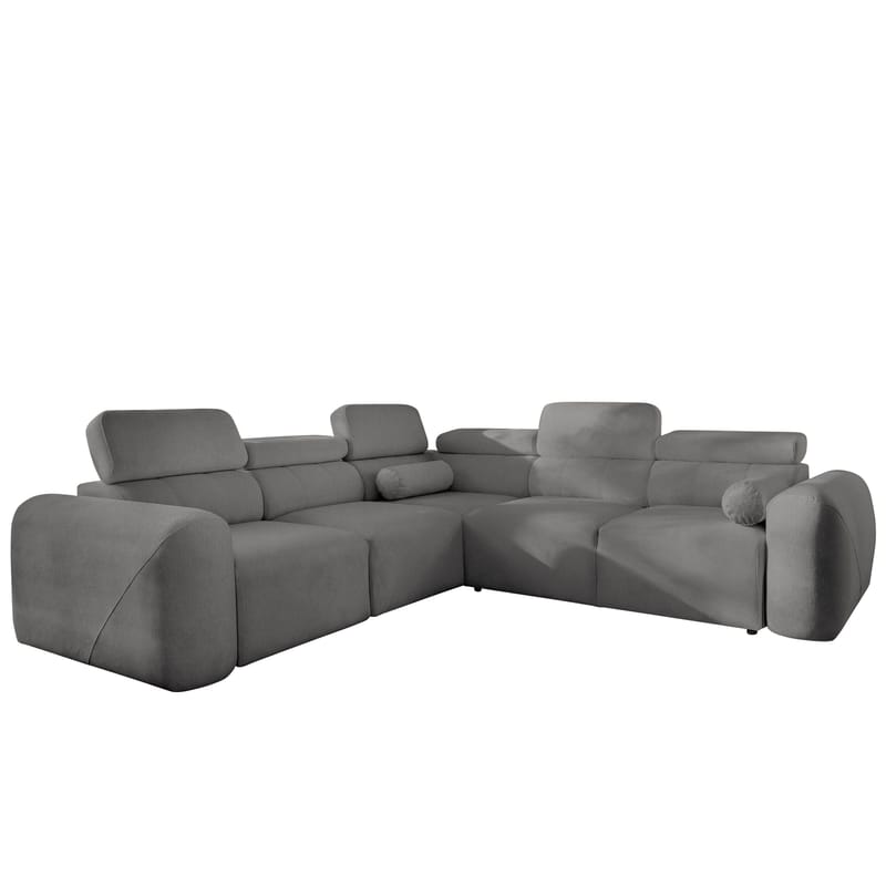 Clement 5-sits Hörnbäddsoffa Vänstervänd, mörkgrå