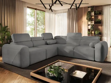 Clement 5-sits Hörnbäddsoffa Vänstervänd - mörkgrå - Möbler - Soffa - Bäddsoffa