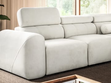 Clement 5-sits Hörnbäddsoffa Vänstervänd - vit - Möbler - Soffa - Bäddsoffa