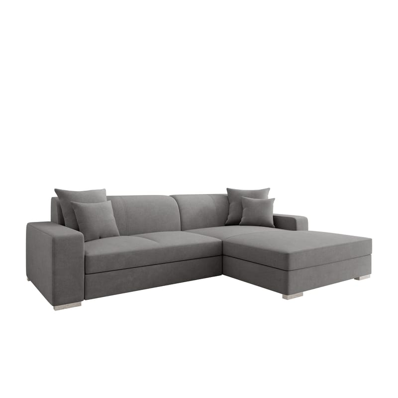 Corvik 3-sits Bäddsoffa med divan och förvaring, grå