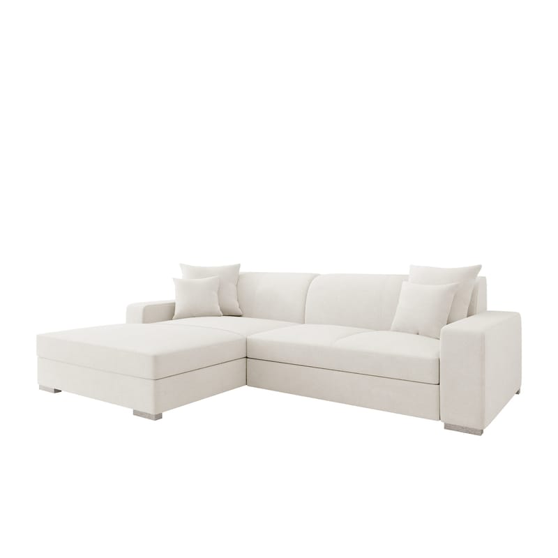 Corvik 3-sits Bäddsoffa med divan och förvaring, vit